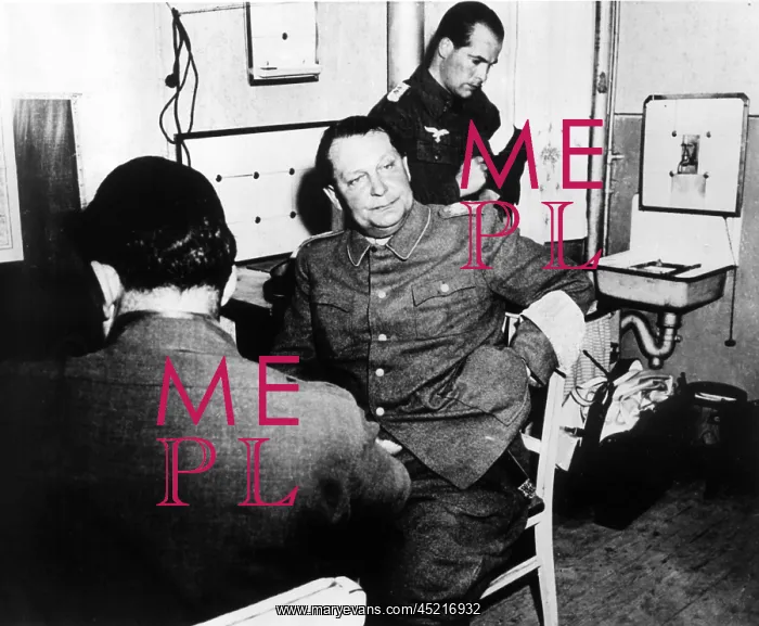 : Goering and Brauchitsch in detention camp Augsburg : Goering and Brauchitsch in detention camp Augsburg