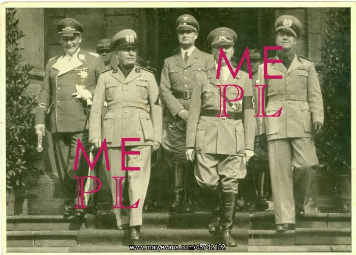 : Goering, Mussolini, Hess, Hitler & Ciano at Munich : Goering, Mussolini, Hess, Hitler & Ciano at Munich