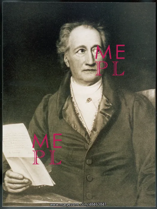 : GOETHE. JOHANN WOLFGANG VON GOETHE (1749 - 1832), German writer and scientist : GOETHE. JOHANN WOLFGANG VON GOETHE (1749 - 1832), German writer and scientist
