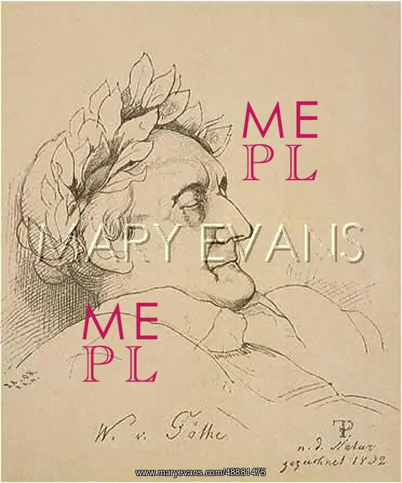 : GOETHE ON DEATHBED : GOETHE ON DEATHBED