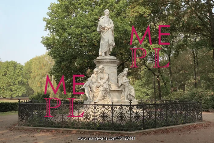 : Goethe Monument, Tiergarten, Berlin, Germany : Goethe Monument, Tiergarten, Berlin, Germany