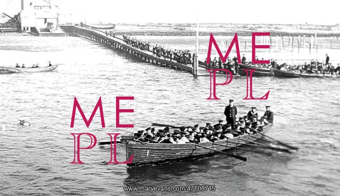  : Going ashore, Training Ship Exmouth, early 1900s
