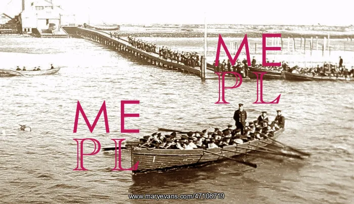  : Going ashore, Training Ship Exmouth, early 1900s