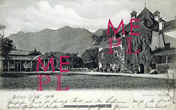 : Goisern. Goiserer Muhle. 1906. Collotype. Photograph : Goisern. Goiserer Muhle. 1906. Collotype. Photograph