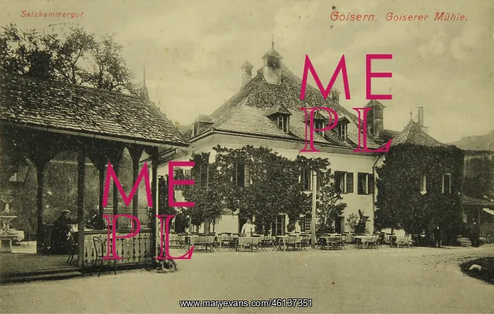 : Goisern. Goiserer Muhle. 1906. Collotype. Photograph : Goisern. Goiserer Muhle. 1906. Collotype. Photograph