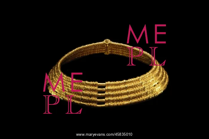 : Gold collar, Swedish History Museum, Stockholm, Sweden : Gold collar, Swedish History Museum, Stockholm, Sweden