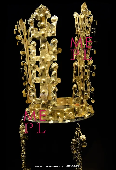 : The Gold Crown believed to be the crown of King : The Gold Crown believed to be the crown of King