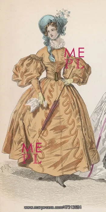 : Gold Dress 1830s : Gold Dress 1830s