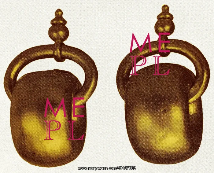 : Gold earrings from Silla, Korea : Gold earrings from Silla, Korea