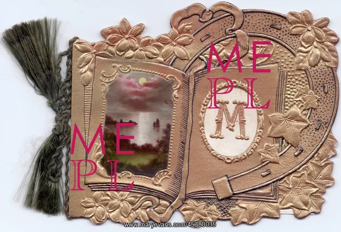 : Gold embossed greetings card with initial M : Gold embossed greetings card with initial M