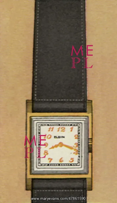  : Gold Numbered Watch