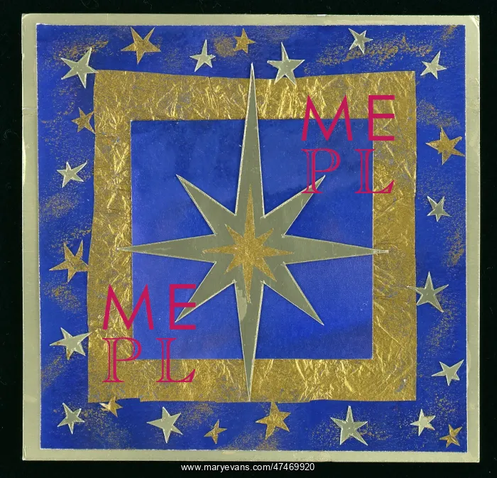 : Gold Star on a blue and gold background : Gold Star on a blue and gold background