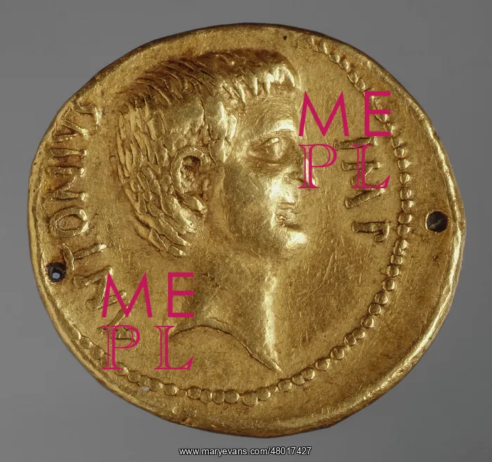 : Golden aureus coin : Golden aureus coin