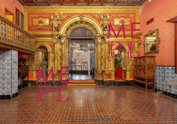 : Golden Hall, Maricel Museum, Sitges, Catalonia, Spain : Golden Hall, Maricel Museum, Sitges, Catalonia, Spain