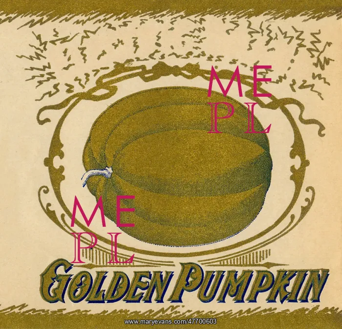  : Golden Pumpkin Label