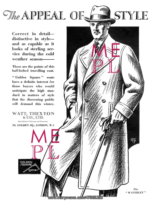 : Golden Square coat advertisement : Golden Square coat advertisement