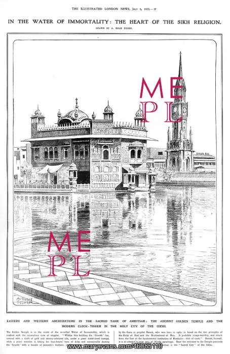 : The Golden Temple, Amritsar, 1913 : The Golden Temple, Amritsar, 1913