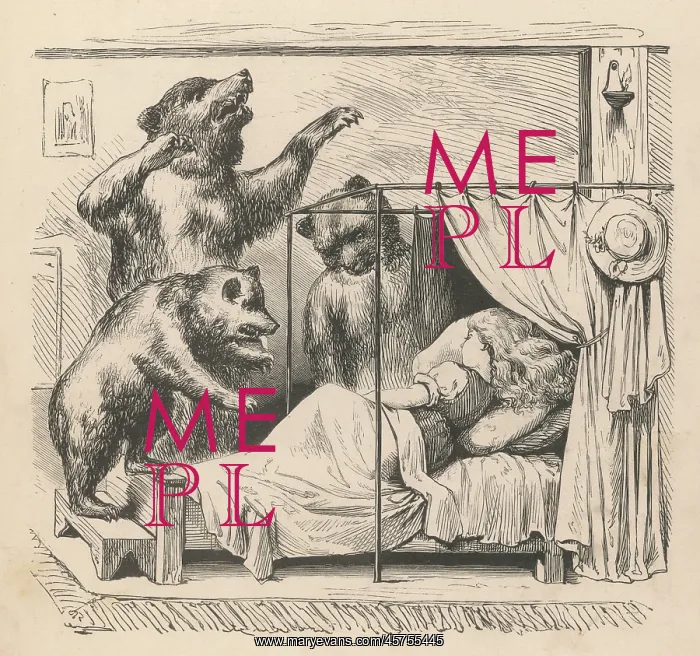 : GOLDILOCKS IN BED / BEARS : GOLDILOCKS IN BED / BEARS