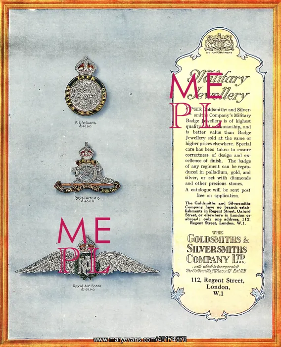 : The Goldsmiths and Silversmiths Advertisement : The Goldsmiths and Silversmiths Advertisement