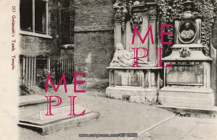 : Goldsmith's Tomb, Temple, London : Goldsmith's Tomb, Temple, London