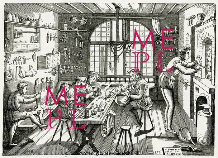 : Goldsmith's Workshop 16th century : Goldsmith's Workshop 16th century