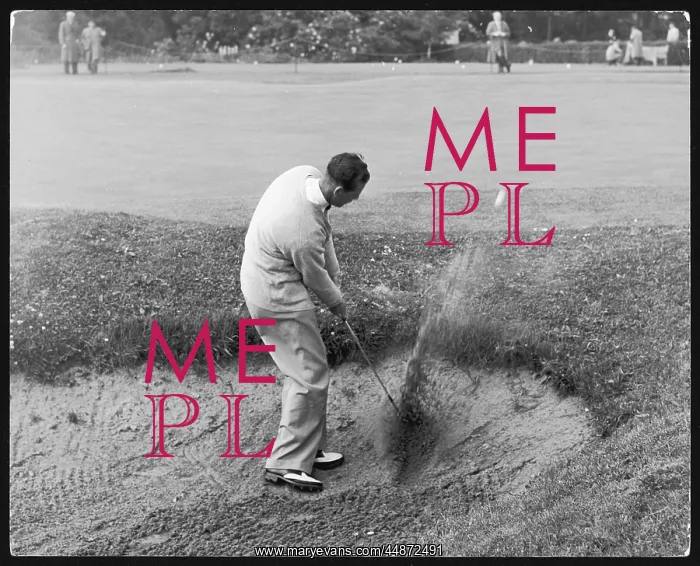 : GOLF BUNKER ESCAPE 1955 : GOLF BUNKER ESCAPE 1955