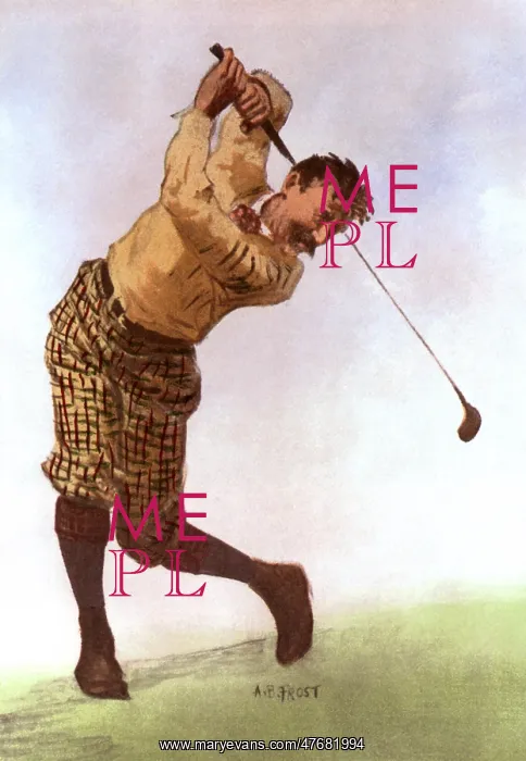: Golfer Aiming : Golfer Aiming
