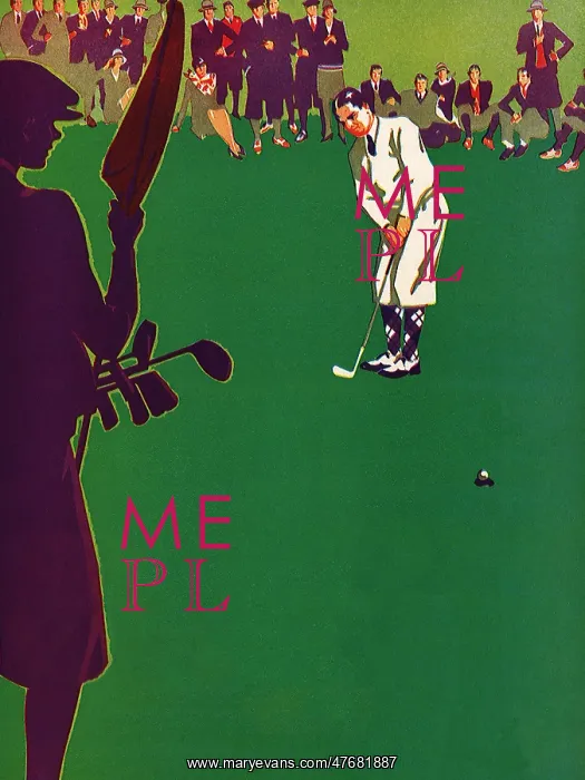  : Golfer and Caddy