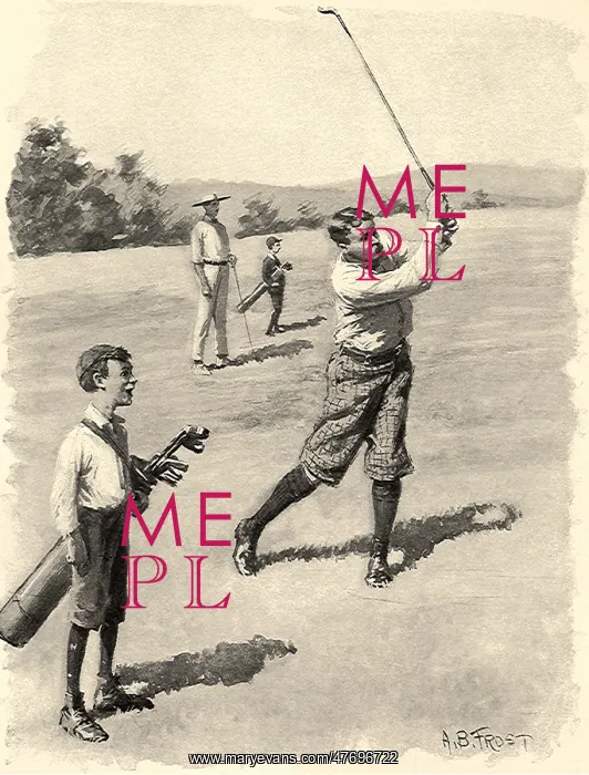 : Golfer and Caddy : Golfer and Caddy