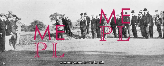 : Golfer James Braid at the PGA on Romford Links : Golfer James Braid at the PGA on Romford Links