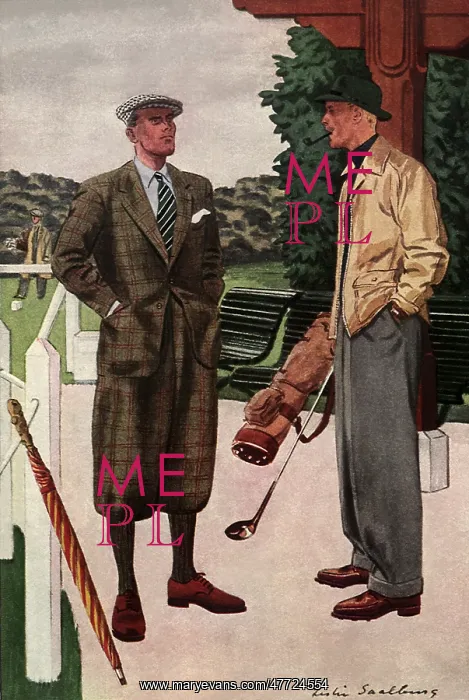 : Golfers dressed for the Early Season