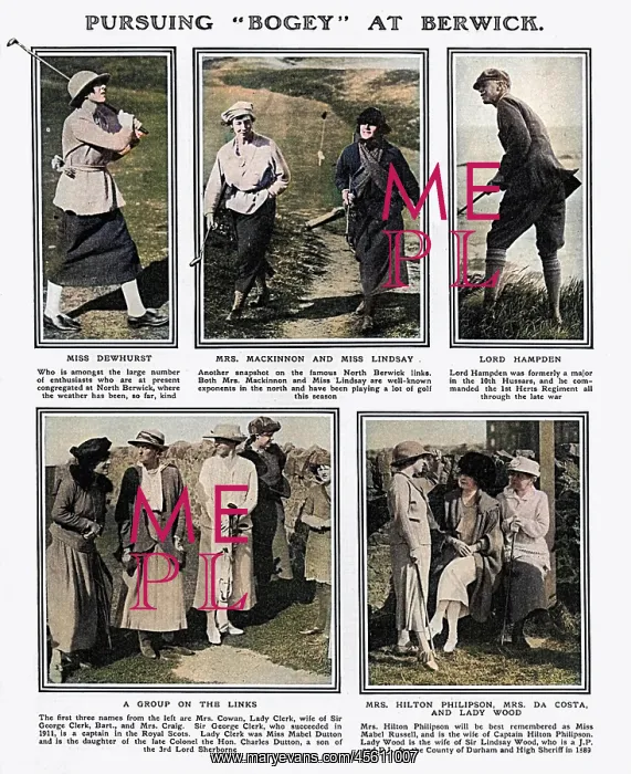 : Golfers at the Redan, North Berwick : Golfers at the Redan, North Berwick