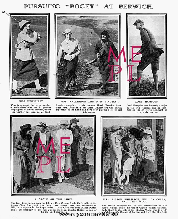 : Golfers at the Redan, North Berwick : Golfers at the Redan, North Berwick