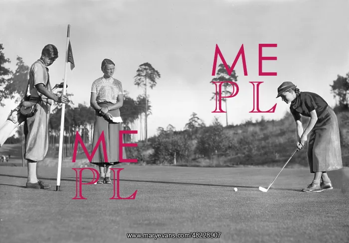 : Golfing, 1935 : Golfing, 1935