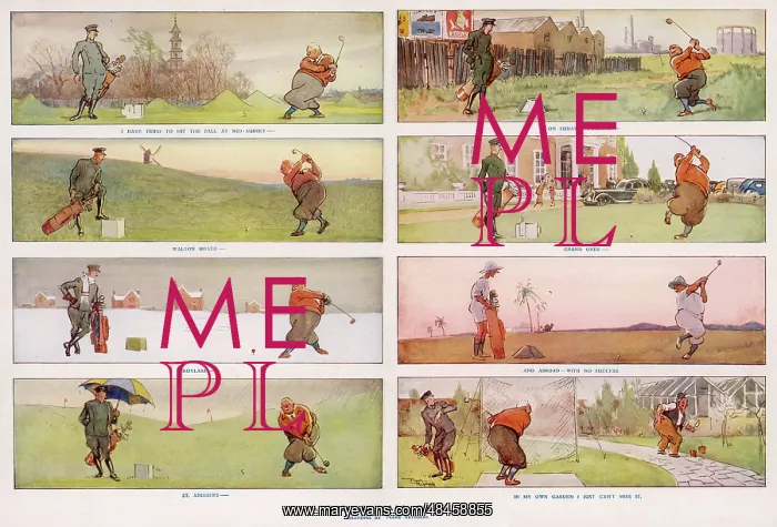  : Golfing cartoon