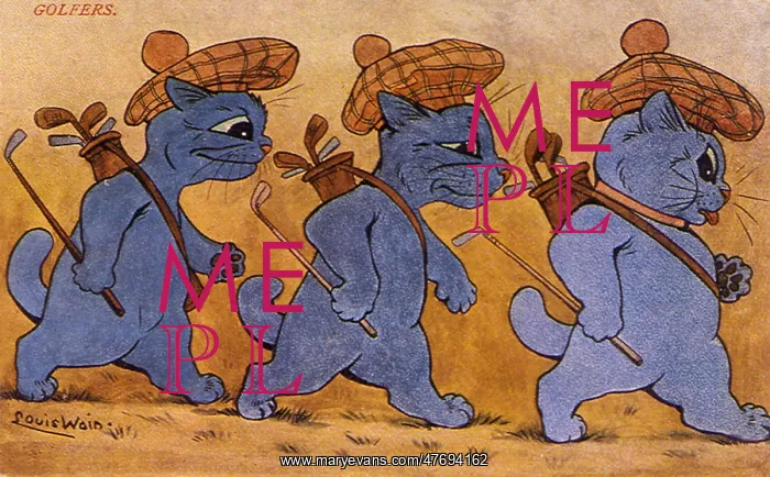  : Three Golfing Cats