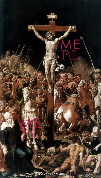  : Golgotha (Calvary). Central panel of a triptych