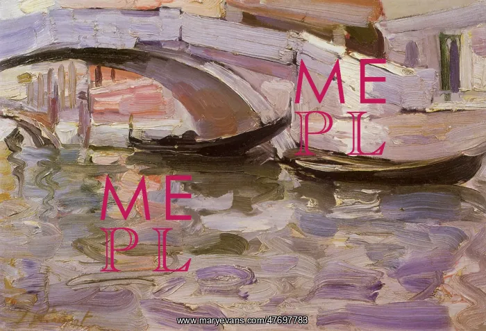 : Gondolas, by John Singer Sargent