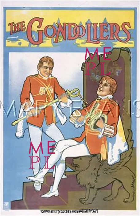  : The Gondoliers theatre poster