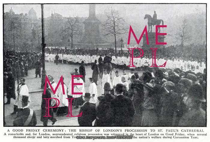 : Good Friday Ceremony in London 1911 : Good Friday Ceremony in London 1911