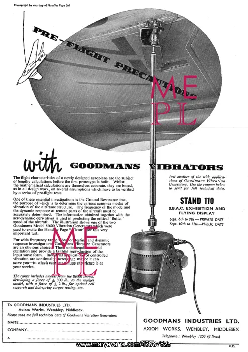 : Goodmans Vibration Generators For Aircraft Development : Goodmans Vibration Generators For Aircraft Development