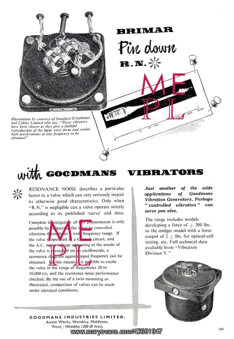 : Goodmans Vibration Generators & Test Equipment : Goodmans Vibration Generators & Test Equipment