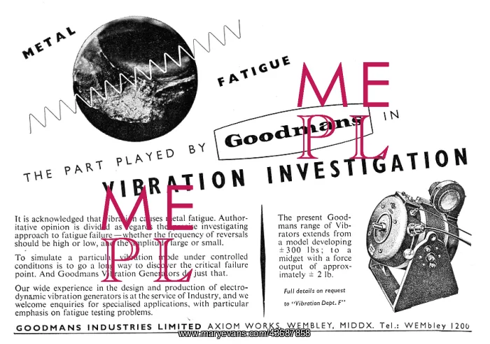  : Goodmans Vibration Generators & Test Equipment