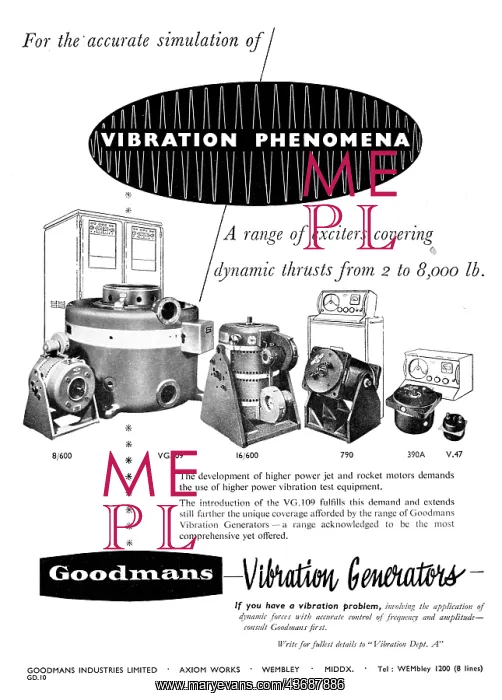 : Goodmans Vibration Generators & Test Equipment : Goodmans Vibration Generators & Test Equipment