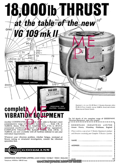: Goodmans Vibration Generators & Test Equipment : Goodmans Vibration Generators & Test Equipment