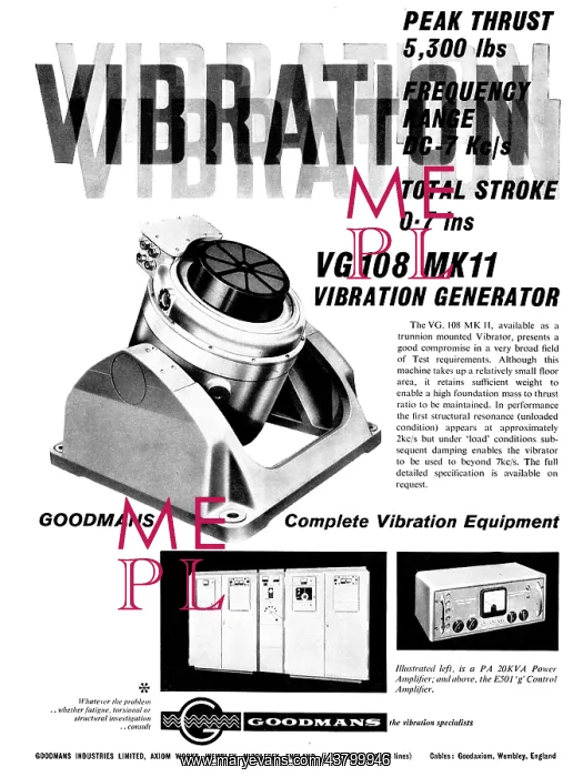 : Goodmans Vibration Generators & Test Equipment : Goodmans Vibration Generators & Test Equipment