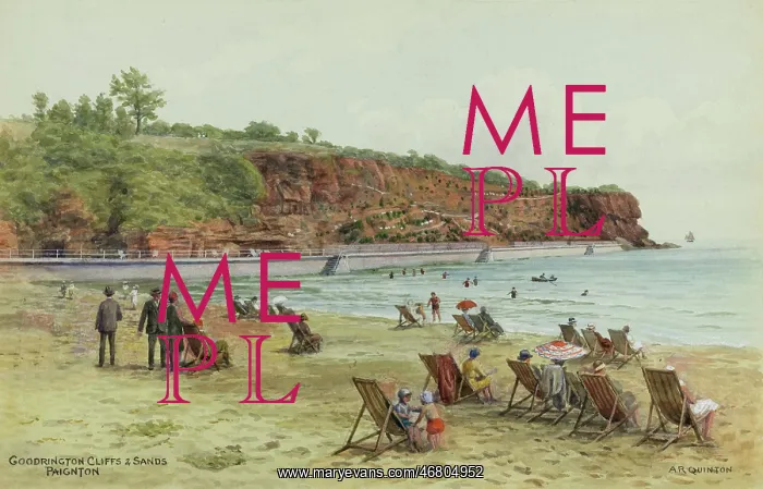 : Goodrington Cliffs and Sands, Paignton, Devon : Goodrington Cliffs and Sands, Paignton, Devon