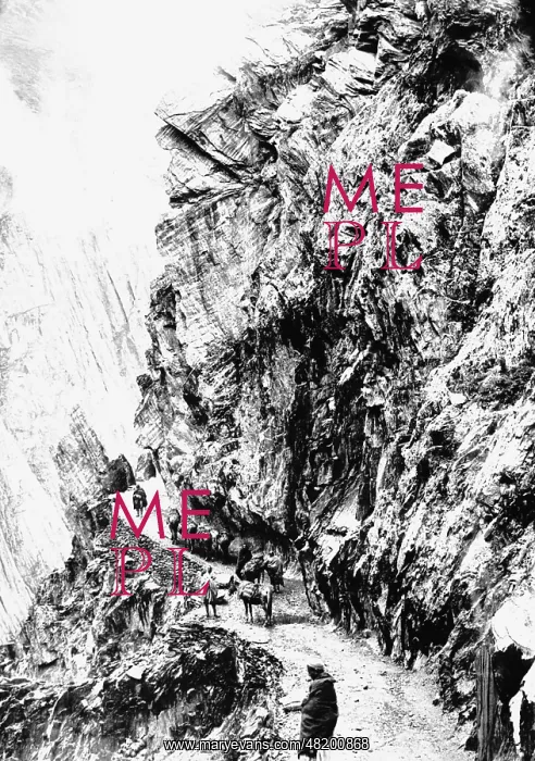: A gorge in the mountains south of Peshawar, 1935 : A gorge in the mountains south of Peshawar, 1935