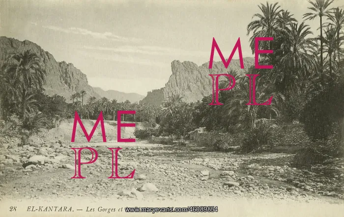 : The Gorge and the River, El Kantara, Biskra : The Gorge and the River, El Kantara, Biskra