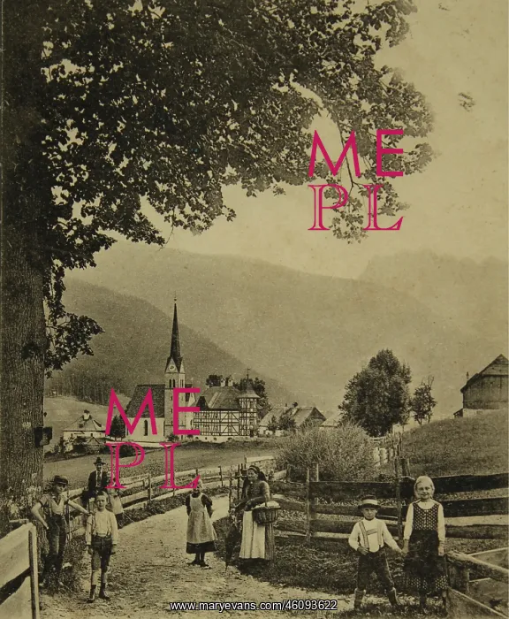 : Gosau with Donnerkogeln. 1901. Colltype. Photograph : Gosau with Donnerkogeln. 1901. Colltype. Photograph